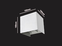 12 x 7w led wit wandlamp kubus duo licht verstelbaar waterdicht - afbeelding 7 van  8