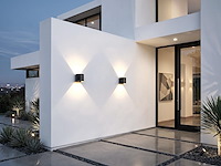 12 x 7w led zwart wandlamp rond duo licht verstelbaar waterdicht - afbeelding 8 van  10