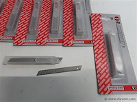 12 x afbreek vervangmes 9 mm 10 stuks - afbeelding 2 van  2