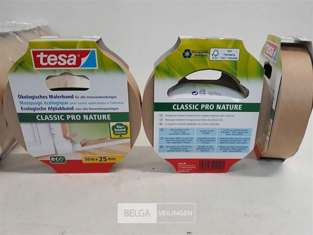 12 x afplaktape ecologisch 25mm x 50m - afbeelding 3 van  3