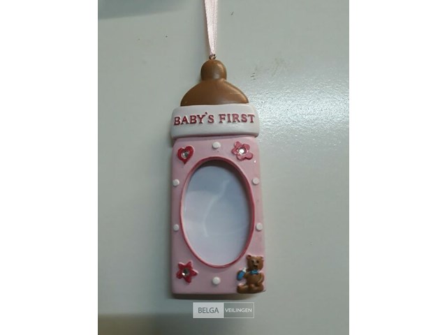 12 x baby's first christmas fotokader 11 cm - afbeelding 3 van  3