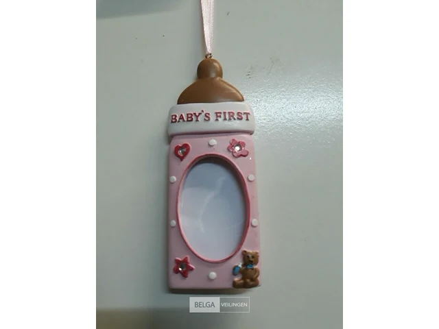 12 x baby's first christmas fotokader 11 cm - afbeelding 3 van  3