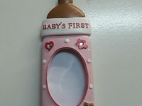 12 x baby's first christmas fotokader 11 cm - afbeelding 3 van  3