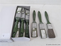 12 x beits verfborstel 30 mm pvc steel - afbeelding 1 van  2