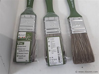 12 x beits verfborstel 30 mm pvc steel - afbeelding 2 van  2
