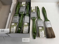 12 x beits verfborstel 30 mm pvc steel - afbeelding 1 van  3