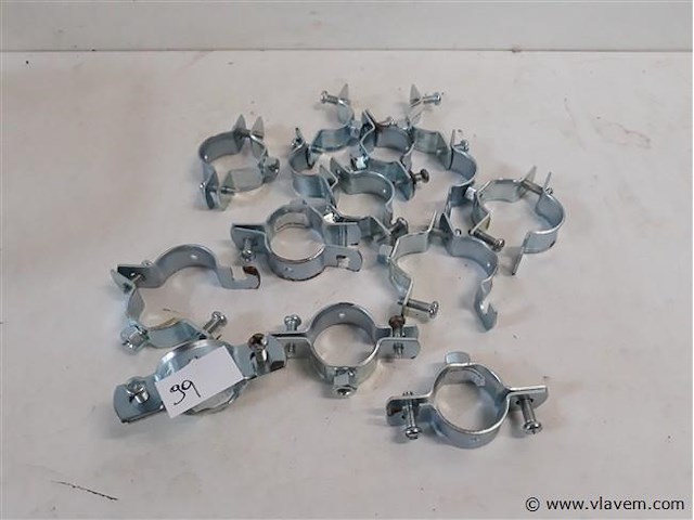 12 x beugel metaal 32 mm - afbeelding 1 van  2
