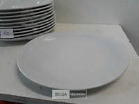12 x bord 24 cm wit - afbeelding 3 van  3