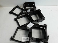 12 x buisbeugel 80x80mm bruin pvc regenafvoer - afbeelding 2 van  3