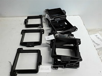 12 x buisbeugel 80x80mm bruin pvc regenafvoer - afbeelding 1 van  3