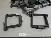 12 x buisbeugel 80x80mm grijs pvc regenafvoer - afbeelding 3 van  3