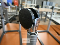 12 x bureautafel op wielen met hoek - afbeelding 6 van  7