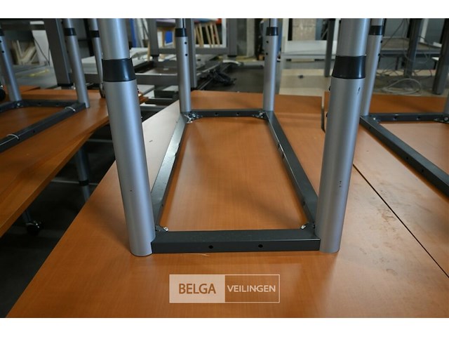 12 x bureautafel op wielen met hoek - afbeelding 7 van  7