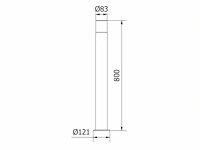 12 x cortona 80 buiten lamp zwart - afbeelding 3 van  6