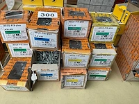 12 x dozen houtschroeven; deels inox - afbeelding 1 van  8