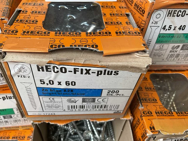 12 x dozen houtschroeven; deels inox - afbeelding 3 van  8
