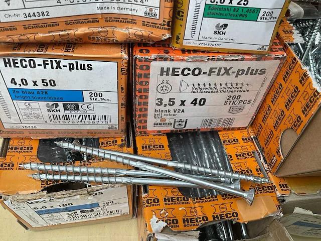 12 x dozen schroeven; deels inox - afbeelding 4 van  9