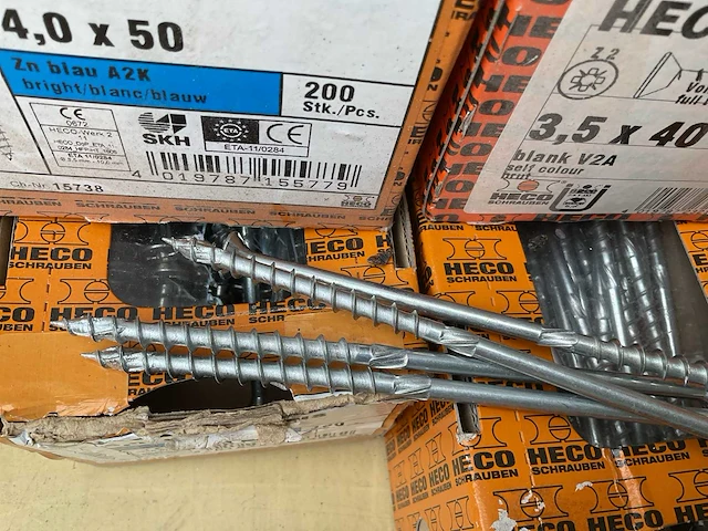 12 x dozen schroeven; deels inox - afbeelding 5 van  9