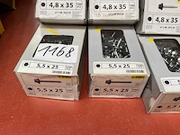 12 x dozen schroeven met boorkop en afdekplaatje; snelbouwschroeven - afbeelding 2 van  6