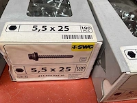 12 x dozen schroeven met boorkop en afdekplaatje; snelbouwschroeven - afbeelding 3 van  6
