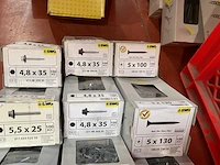 12 x dozen schroeven met boorkop en afdekplaatje; snelbouwschroeven - afbeelding 5 van  6