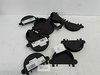 12 x eindstop 80mm bruin pvc regenafvoer - afbeelding 2 van  3