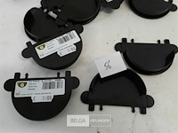12 x eindstop 80mm bruin pvc regenafvoer - afbeelding 3 van  3
