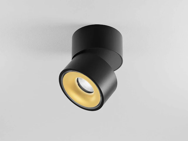 12 x gio 1.0 kantelbare design spot zwart/goud - afbeelding 1 van  8