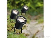 12 x gt focus tuin grond spots zwart - afbeelding 4 van  8