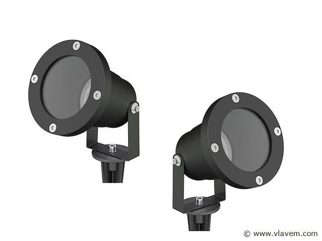 12 x gt focus tuin grond spots zwart - afbeelding 6 van  8