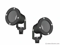 12 x gt focus tuin grond spots zwart - afbeelding 6 van  8