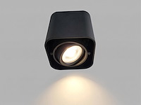 12 x gu10 design opbouwspot armatuur 10cm zwart kantelbaar - afbeelding 4 van  9