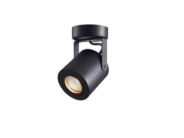 12 x gu10 opbouwspot armatuur cilinder zand zwart draaibaar - afbeelding 4 van  6