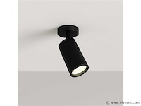 12 x gu10 opbouwspot armatuur – draaibaar – ip20 – zwart - afbeelding 2 van  5