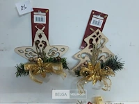 12 x hangdeco hout 2 assorti - afbeelding 3 van  3