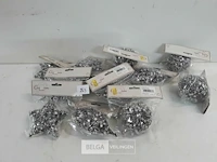12 x hangdeco zilver pailletten mix