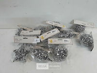 12 x hangdeco zilver paillietten mix - afbeelding 1 van  3