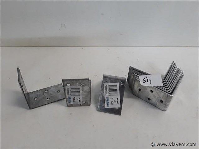 12 x hoekanker zwaar 60x60x40 mm - afbeelding 1 van  2