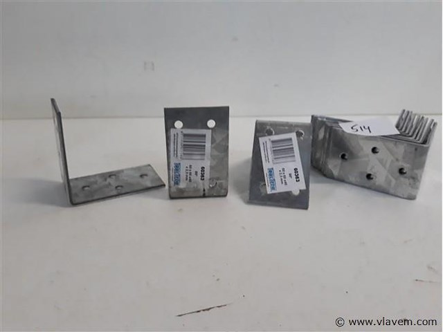 12 x hoekanker zwaar 60x60x40 mm - afbeelding 2 van  2