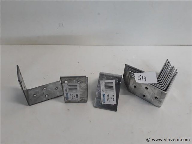 12 x hoekanker zwaar 60x60x40 mm - afbeelding 1 van  2