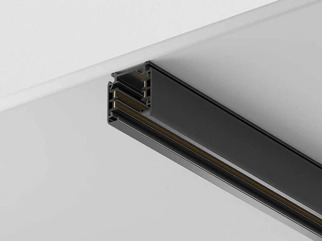 12 x intec 3-fase spanningsrail 200 cm zwart - afbeelding 1 van  9