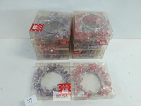 12 x kaarsring mix roze/paars - afbeelding 1 van  3
