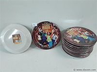 12 x kartonnen wegwerpborden 23 cm 10 stuks - afbeelding 1 van  2