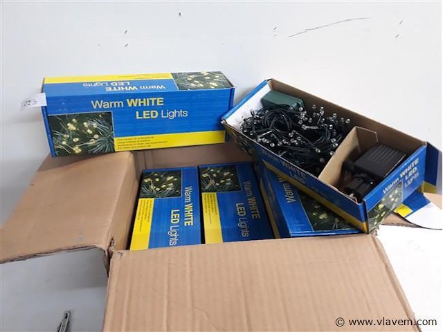 12 x kerstlampen 180 l led warm wit 8 programma's - afbeelding 1 van  2