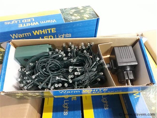 12 x kerstlampen 180 l led warm wit 8 programma's - afbeelding 2 van  2
