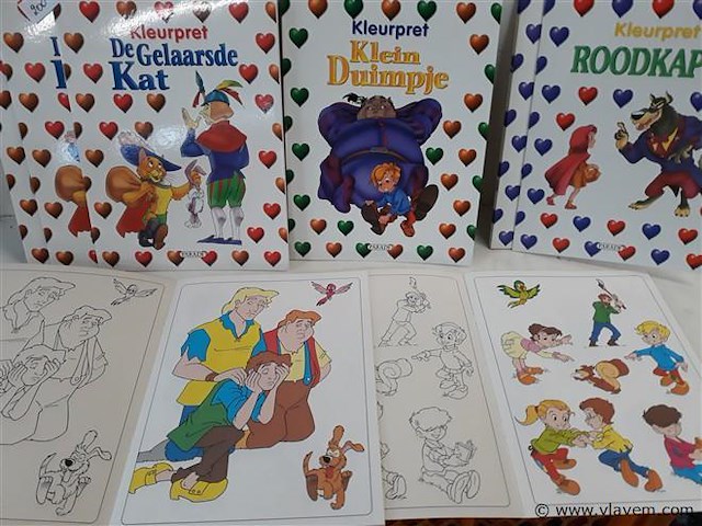 12 x kleurboek sprookje 3 assorti - afbeelding 2 van  2