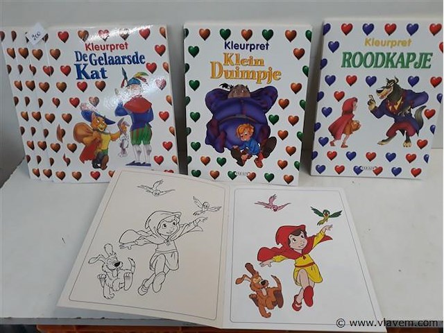 12 x kleurboek sprookje 3 assorti - afbeelding 1 van  2