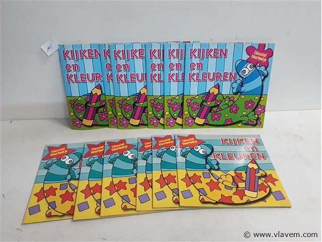 12 x kleuren en kijken educatief boekje 2 assorti - afbeelding 1 van  2
