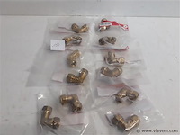 12 x knelkoppeling bocht koper 2 x 12 mm - afbeelding 1 van  2