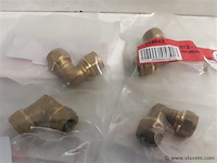 12 x knelkoppeling bocht koper 2 x 12 mm - afbeelding 2 van  2